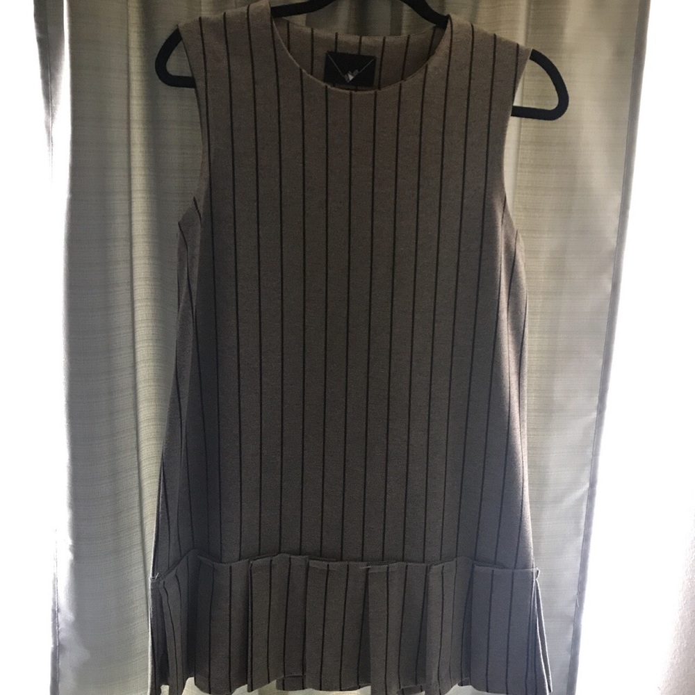 Grey striped dress